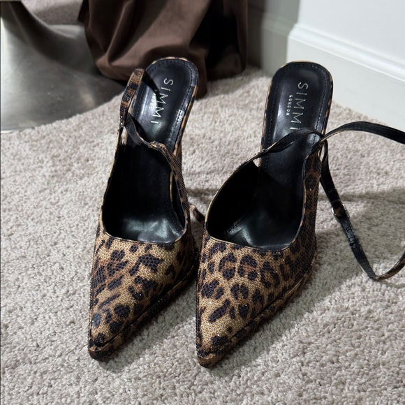 Shoes - Leopard Print Women's Heels